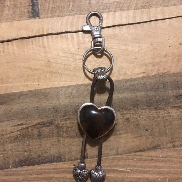 Key Chain Silver Colored With 3 Hearts Very Cute! - Picture 4 of 4